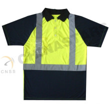 wicking hi vis polo shirt, safety T-shirt , safety work polo shirt